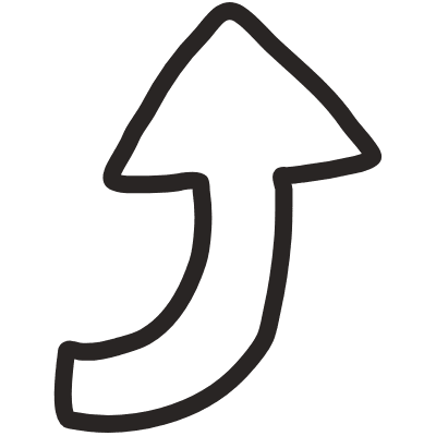 Arrow 5 Element from Doodles (Monochrome) Set