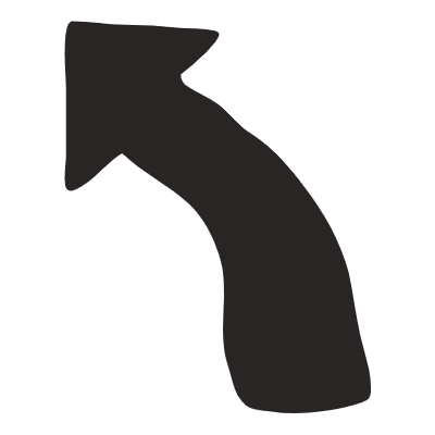 Arrow 7 Element from Doodles (Monochrome) Set