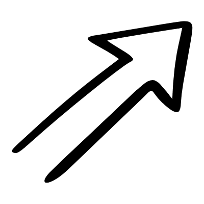 Arrow Open Back Short Element from Arrows (Sketch Style) Set