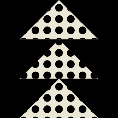 Arrow Triple Polka Dot Element from Pop Tiles (Monochrome) Set