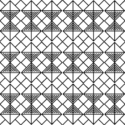 Art Deco Pattern 9 Element from Vintage Patterns Set