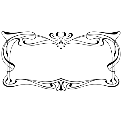 Art Nouveau Frame 4 Element from Art Nouveau Frames Set