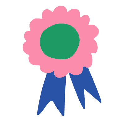 Award Badge Element from Doodles (Flat) Set