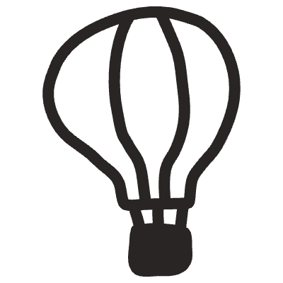 Balloon Element from Doodles (Monochrome) Set