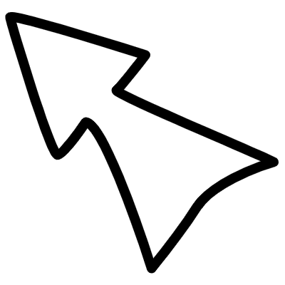 Big Outline Arrrow Element from Arrows (Variable Thickness Style) Set