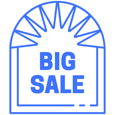 Big Sale Tag Element from Badges Classic (Line) Set