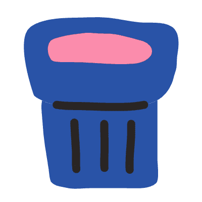 Bin Element from Doodles (Flat) Set