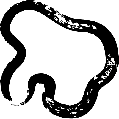 Blob Curve 1 Element from Inky (Brushes) Set