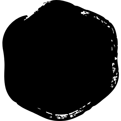 Blob Round Hexagon Element from Inky (Solid) Set