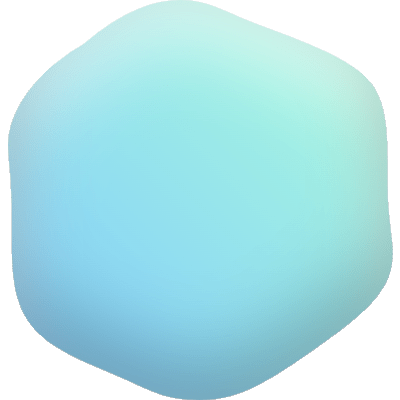 Blob Round Hexagon Element from Inky (Gradient) Set
