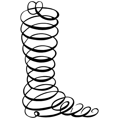 Boot 1 Element from Flourishes Motifs Set