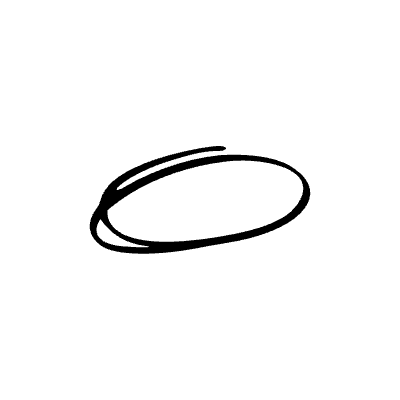 Bubble Ellipse Element from Bubbles (Sketch Style) Set
