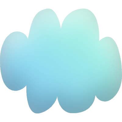 Bubble Quad Cloud Element from Inky (Gradient) Set