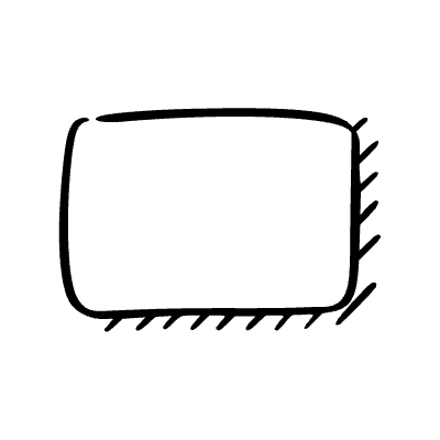 Bubble Rectangle Hatch Shadow 1 Element from Bubbles (Sketch Style) Set