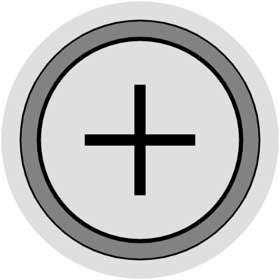 Button Frame Circle Add 2 Element from Cyber GUI Elements Set