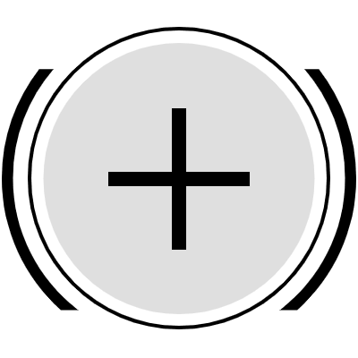 Button Frame Circle Add 3 Element from Cyber GUI Elements Set