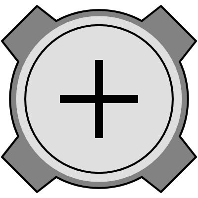 Button Frame Circle Add Element from Cyber GUI Elements Set