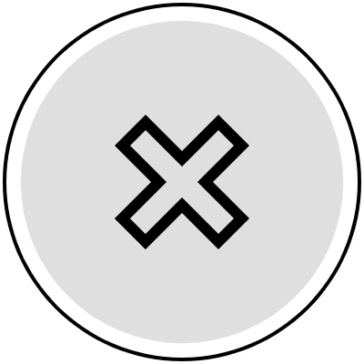 Button Frame Circle Delete Thick 4 Element from Cyber GUI Elements Set