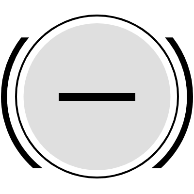 Button Frame Circle Remove 3 Element from Cyber GUI Elements Set