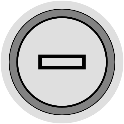 Button Frame Circle Remove Thick 2 Element from Cyber GUI Elements Set