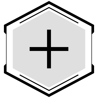 Button Frame Hexagon Add Element from Cyber GUI Elements Set