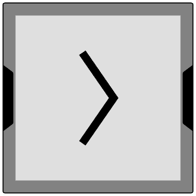 Button Frame Square Arrow 1 Element from Cyber GUI Elements Set