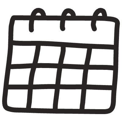 Calendar 2 Element from Doodles (Monochrome) Set