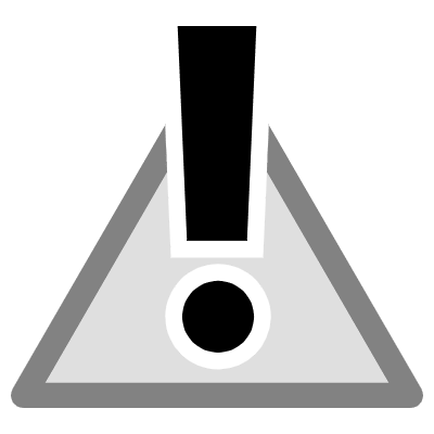 Caution Badge Symbol Element from Cyber GUI Elements Set