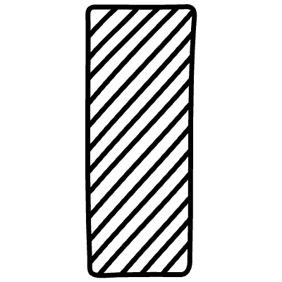 Censorship Vertical Element from Annotations (Variable Thickness Style) Set