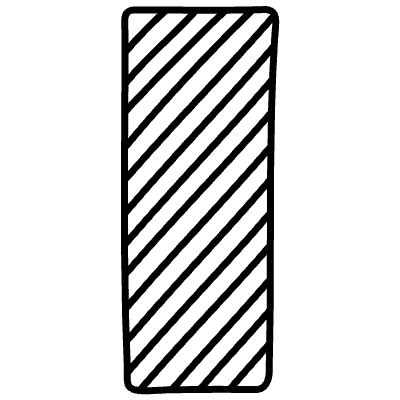 Censorship Vertical Non Filled Element from Annotations (Variable Thickness Style) Set