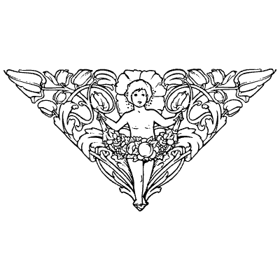 Centered Ornament 1 Element from Art Nouveau Motifs Set