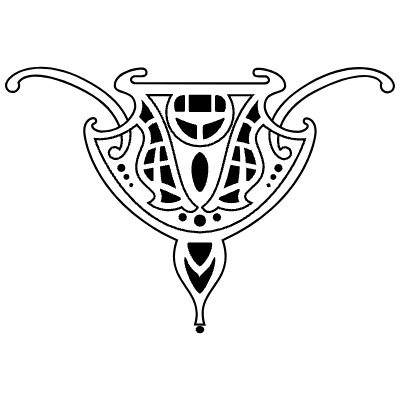 Centered Ornament 12 Element from Art Nouveau Motifs Set