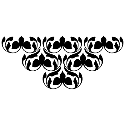 Centered Ornament 7 Element from Art Nouveau Motifs Set