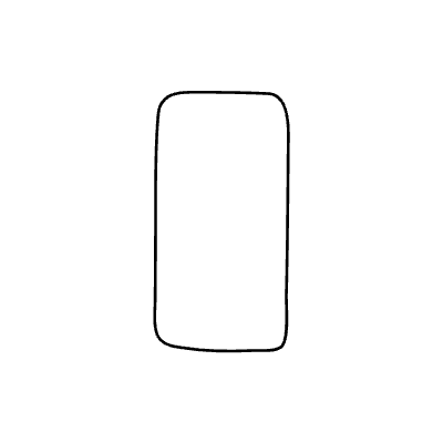 Chat Bubble Vertical Small Plain Non Filled Line Element from Bubbles (Variable Thickness Style) Set