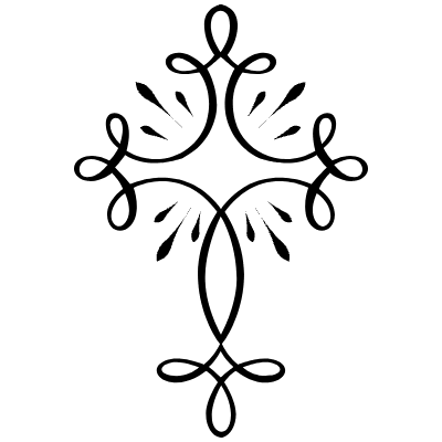 Christian Cross Element from Flourishes Motifs Set
