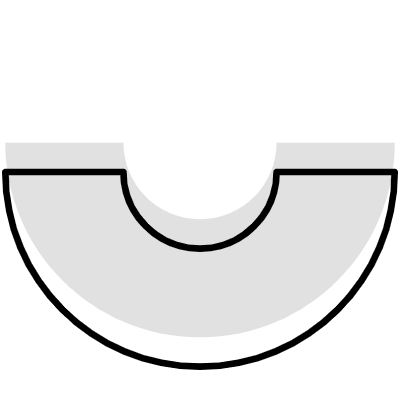 Circle Half Element from Geometrica (Combo) Set