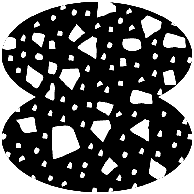 Circle Oval Stone Element from Geometrica (Texturized) Set