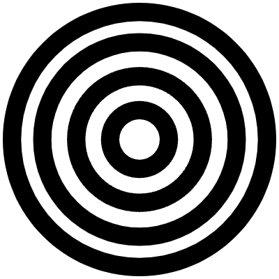 Circle Point Target Element from Geometrica (Solid) Set