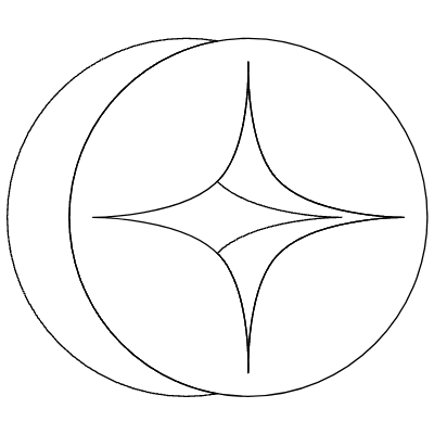 Circle Sparkle Element Abstract Dimension Circle Sparkle Line Element from 3D Motifs (Line) Set