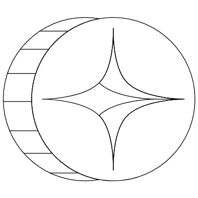 Circle Sparkle Element Abstract Dimension Circle Sparkle Wireframe Element from 3D Motifs (Wireframe) Set