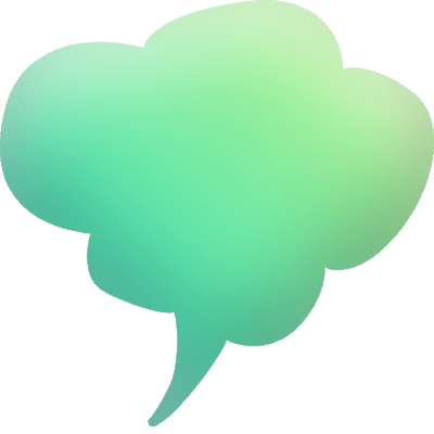 Cloud Bubble Element from Inky (Gradient) Set