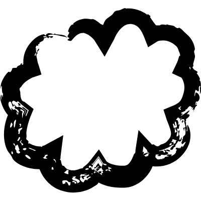 Cloud Thick Element from Inky (Brushes) Set