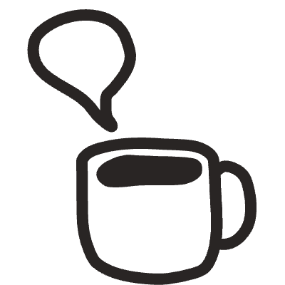 Coffee Element from Doodles (Monochrome) Set