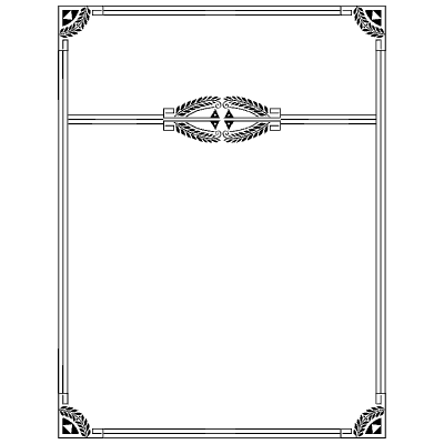 Composition 8 Element from Art Deco Frames Set