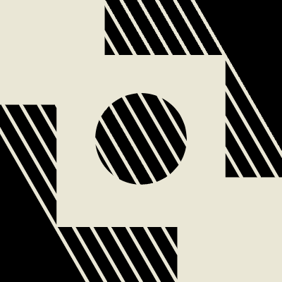 Corner Point Diagonal Oblique Element from Pop Tiles (Monochrome) Set