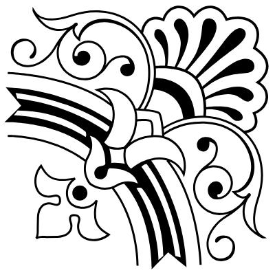 Corner Vignette Vintage 52 B Element from Corners Ornaments Set