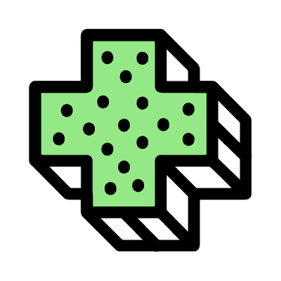 Cross Element from 3D Fun (Texturized) Set