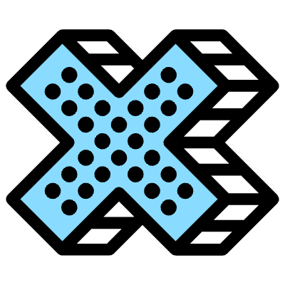 Cross False Element from 3D Fun (Texturized) Set