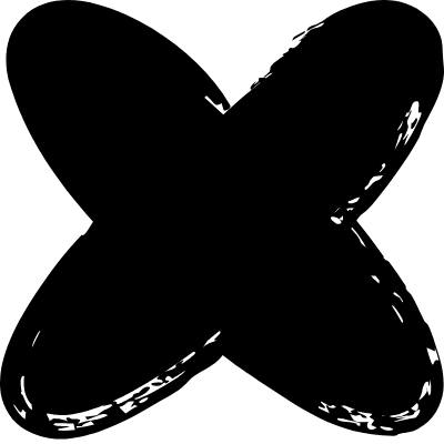 Cross Thin Round Element from Inky (Solid) Set