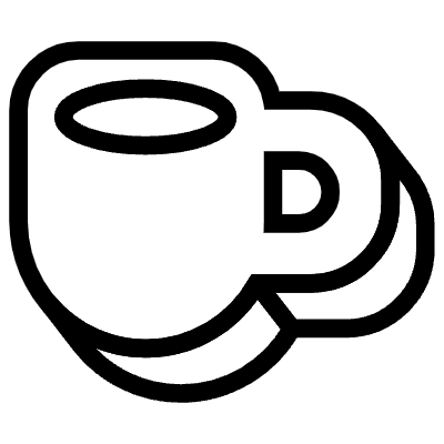 Cup Coffee Element from 3D Fun (Line) Set